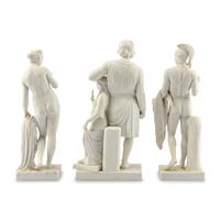 Three Bertel Thorvaldsen for Bing and Grøndahl Bisque Porcelain Figures