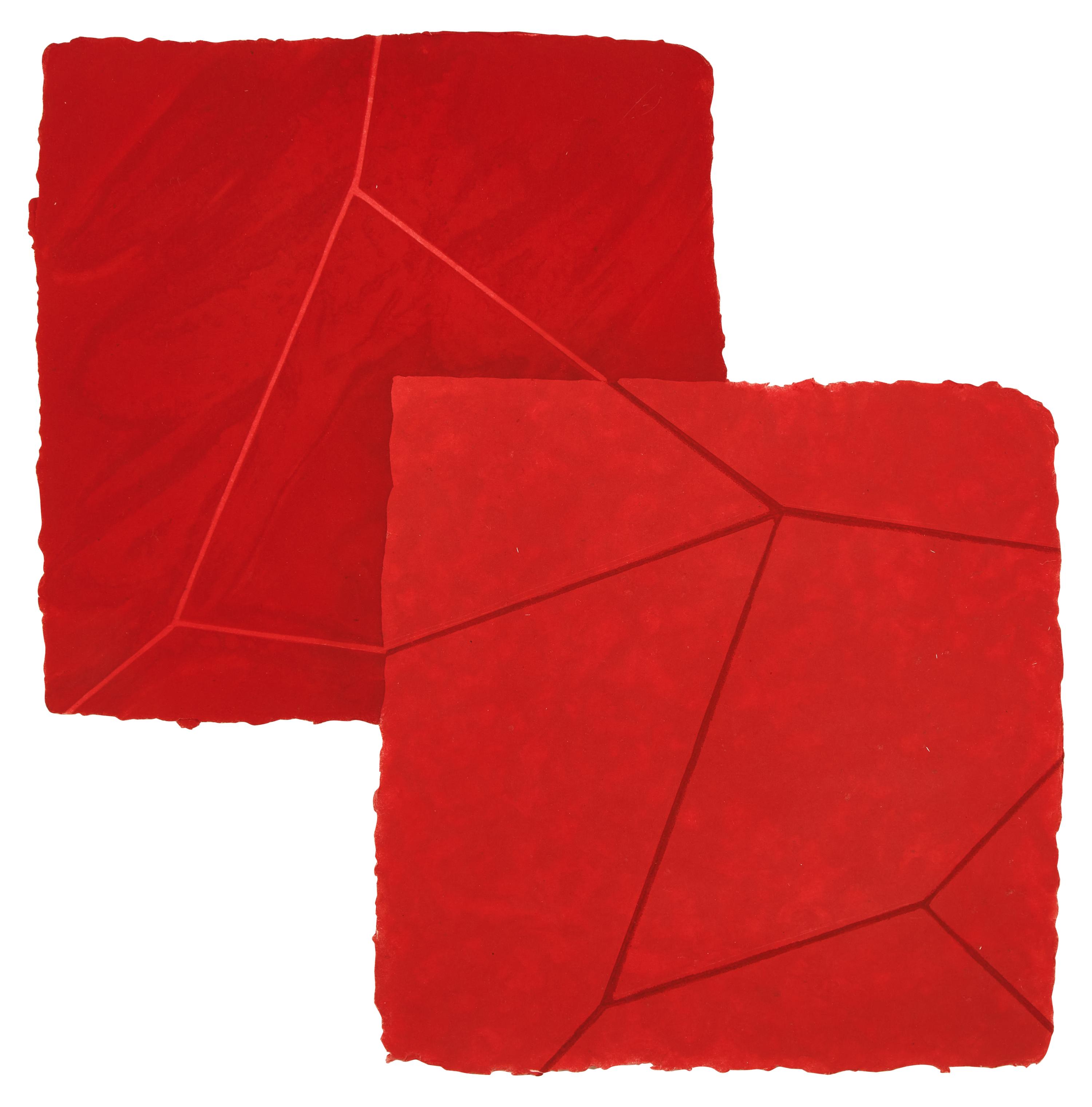 Mary Heilmann (American, 1940-2026) — Double Red Crackle (from Crackle ), 1991
