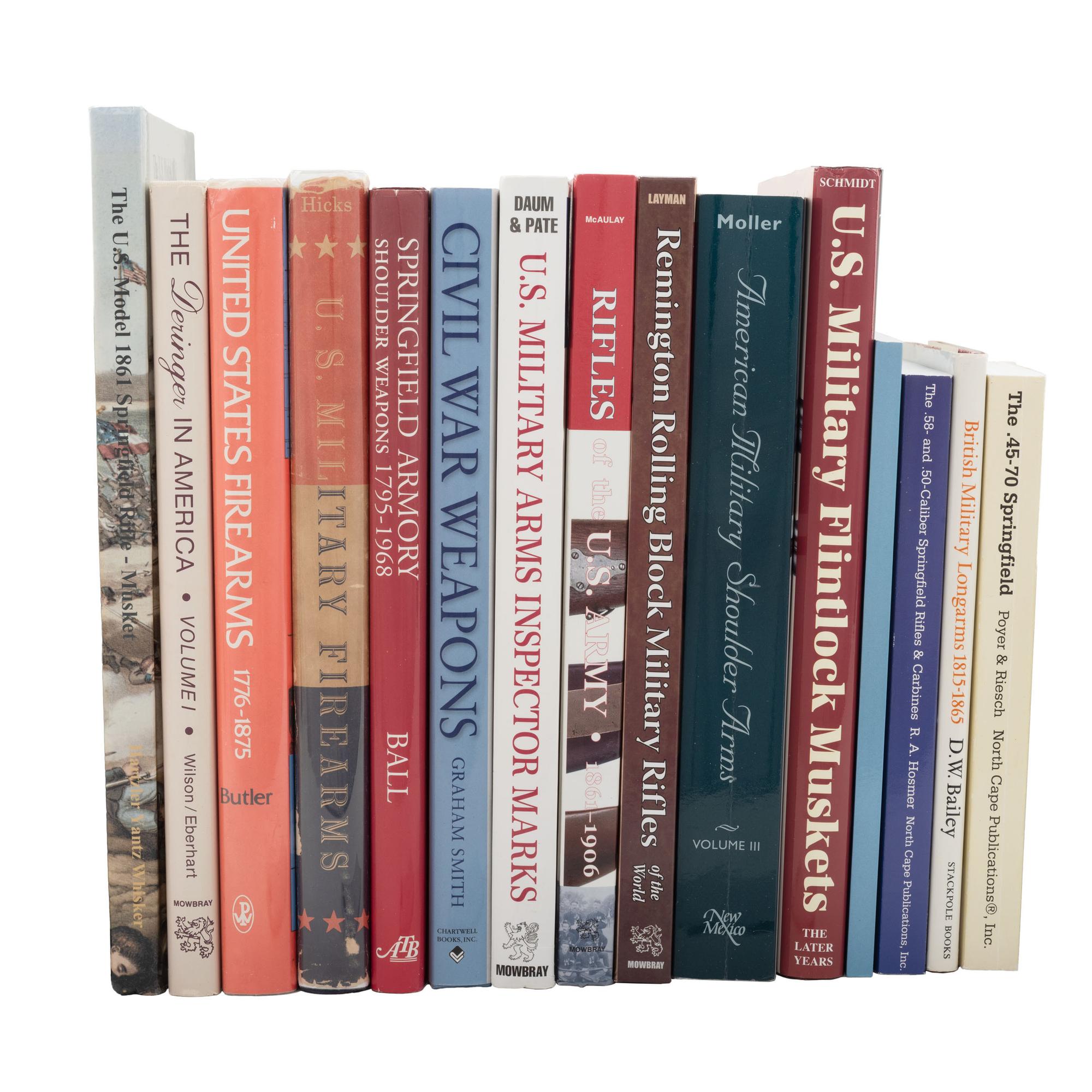 Group of 14 Arms & Military Reference Books - Primarily Civil War Long Arms