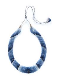 MULTISTRAND SAPPHIRE BEAD NECKLACE