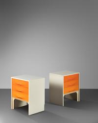 Pair of DF 2000 Nightstands, Compagnie d'Esthetique Industrielle (C.E.I.), France