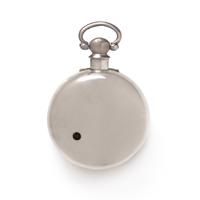 BRITISH, STERLING SILVER OPEN FACE POCKET WATCH