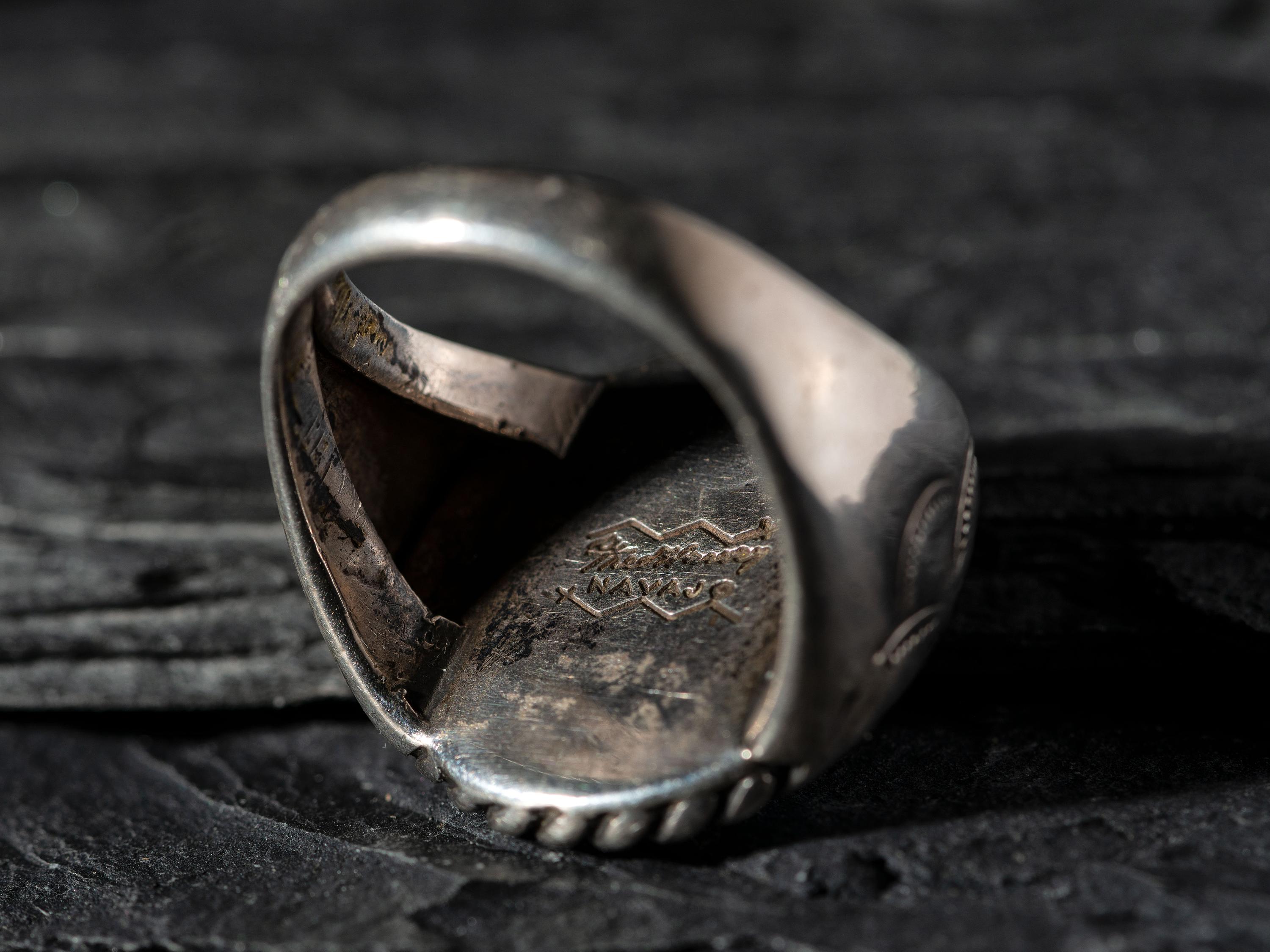 Navajo Silver and Turquoise Ring