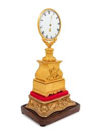 A Louis Philippe Gilt Bronze Mystery Clock