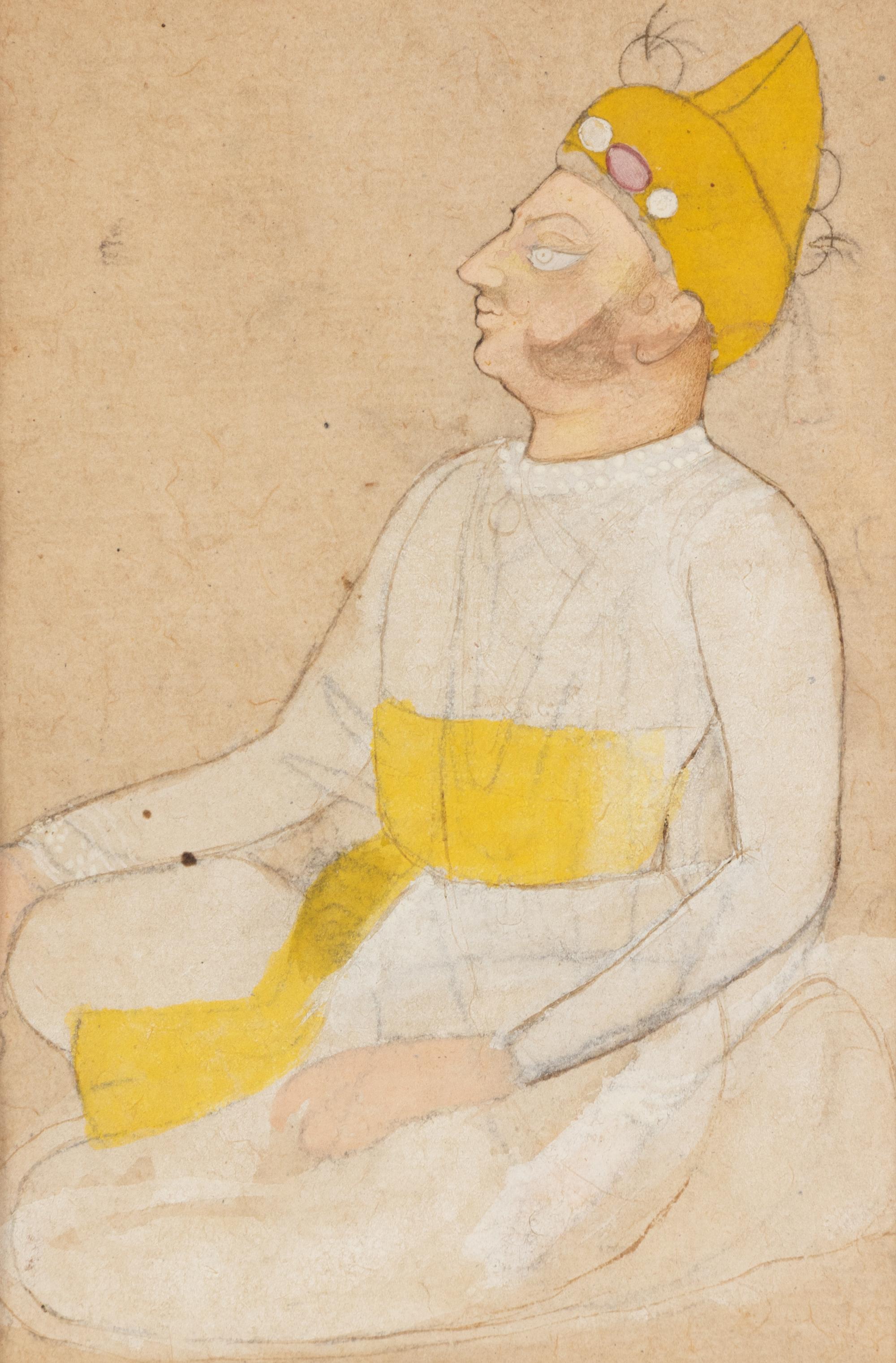 Three Framed Indian Paintings Depicting Figures