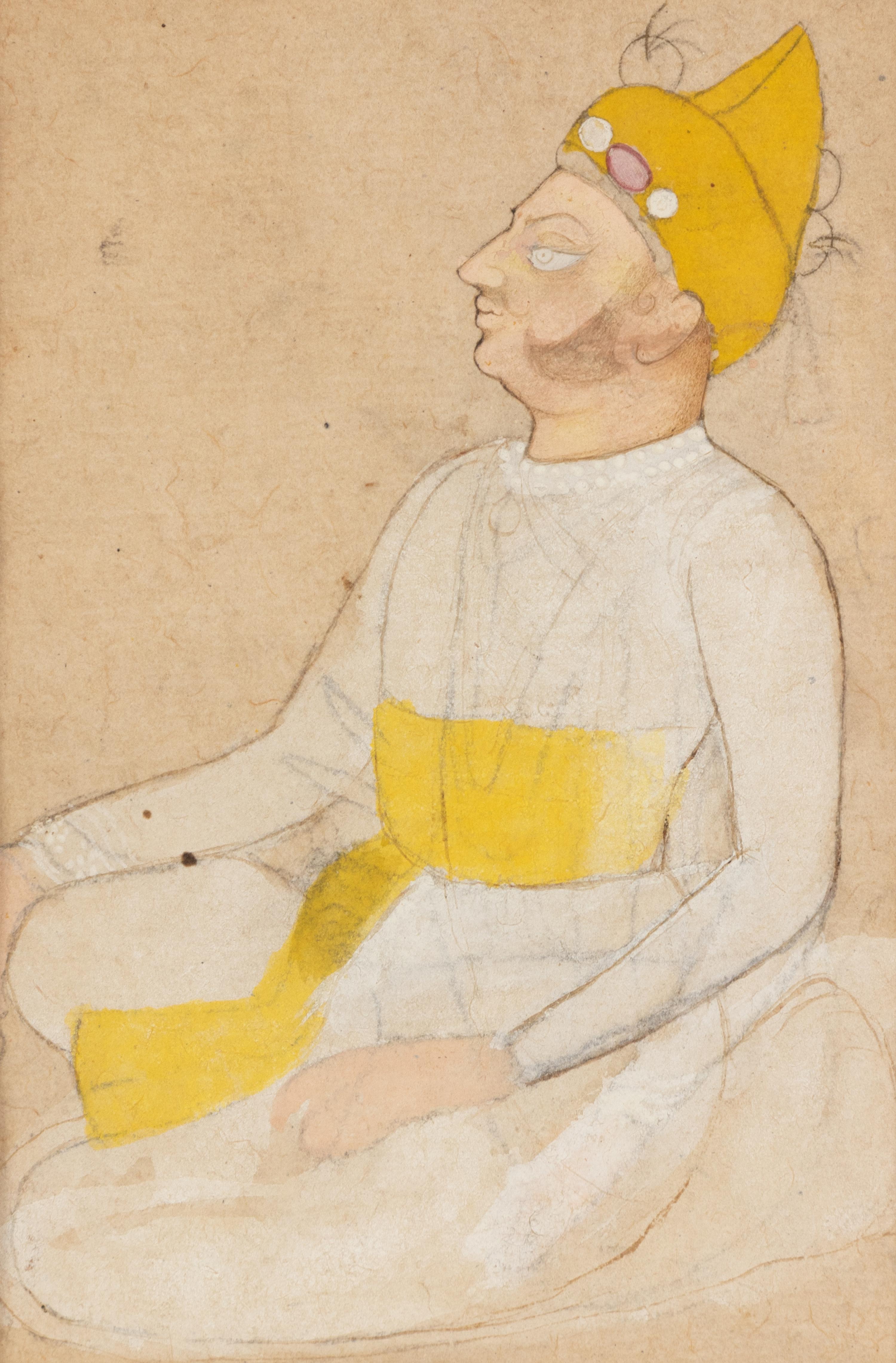 Three Framed Indian Paintings Depicting Figures