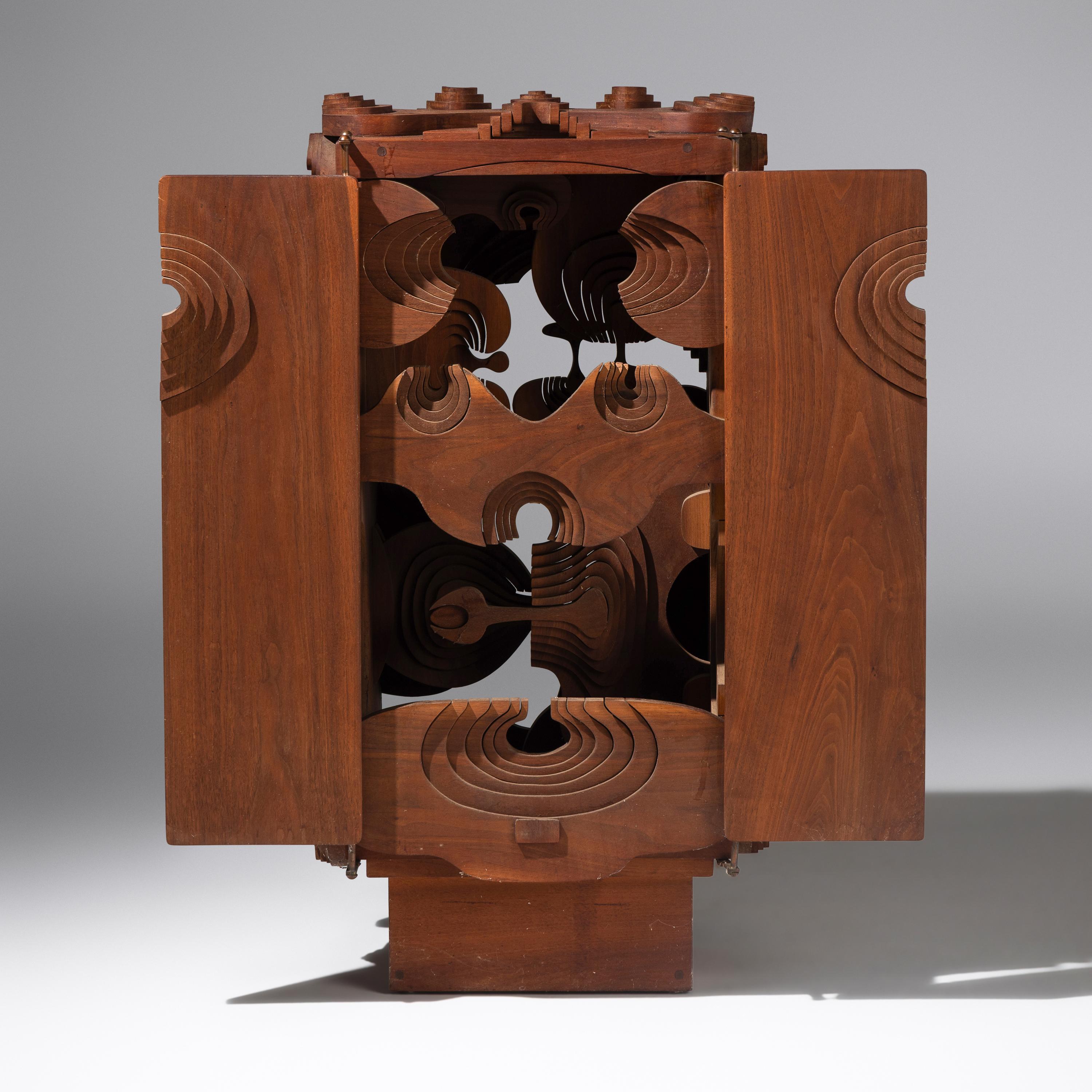 John Risley (American, 1919–2001) — Carved Sculptural Box