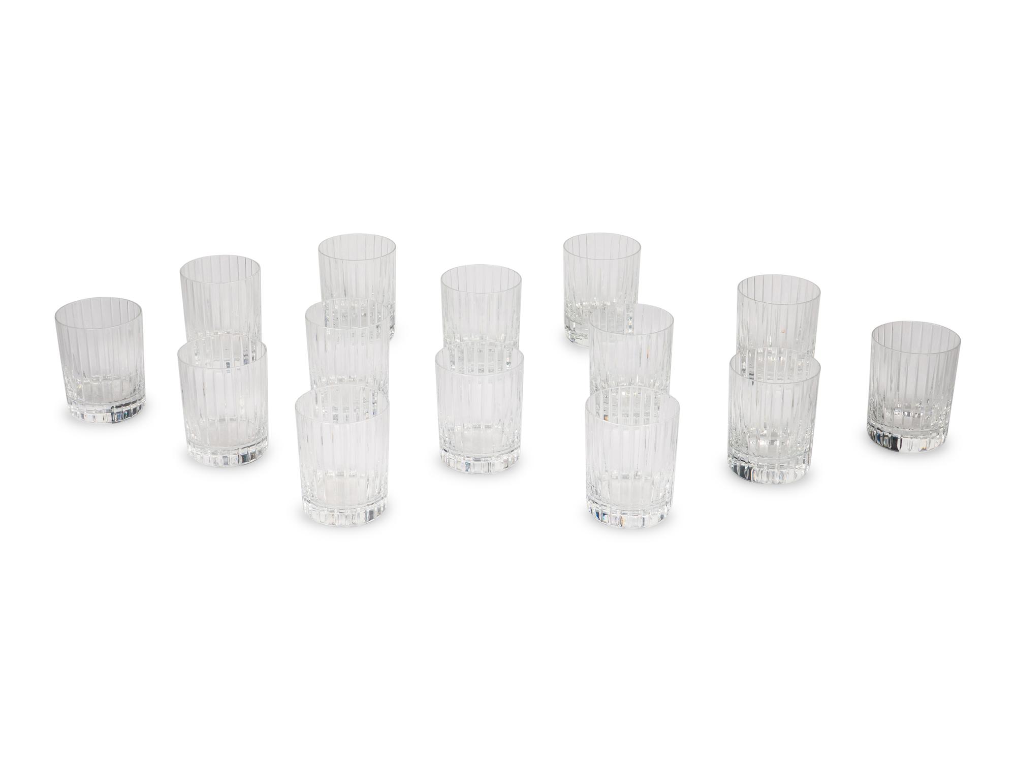 A Set of Fourteen Baccarat Harmonie Double Old Fashioned Glasses