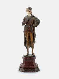 Figural Sculpture of a Man in Renaissance Costume