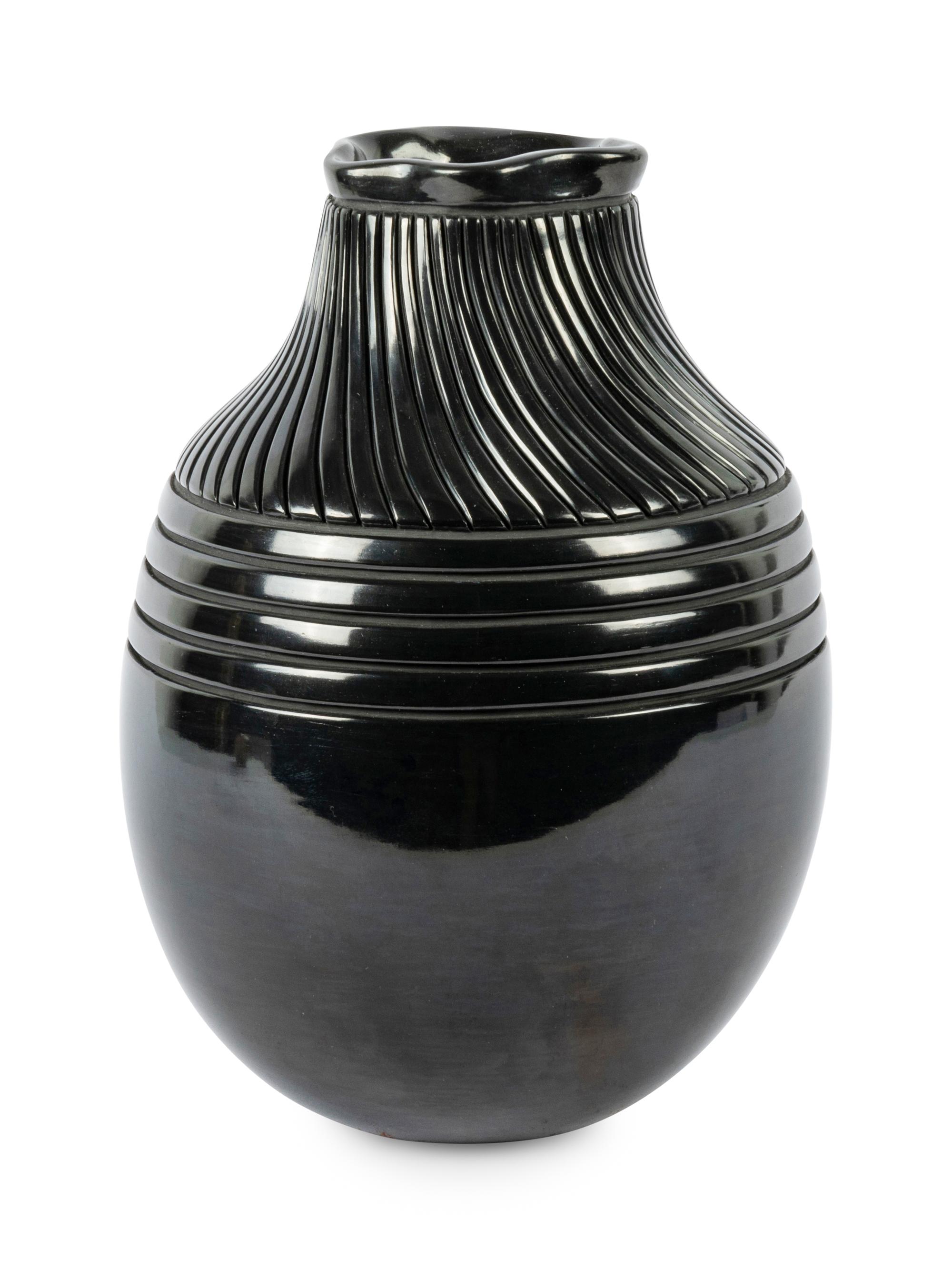 Blackware Pottery Jar