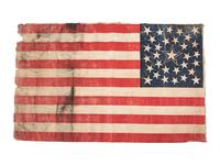 [FLAGS]. 31-star American parade flag. Ca 1850-1859.
