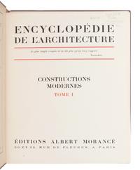 [ARCHITECTURE]. Encyclopédie de L'Architecture . Constructions Modernes. Paris: Éditions Albert Morancé, [1928-1939].