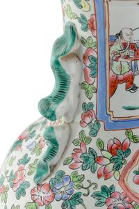 A Chinese Export Famille Rose Porcelain Vase
