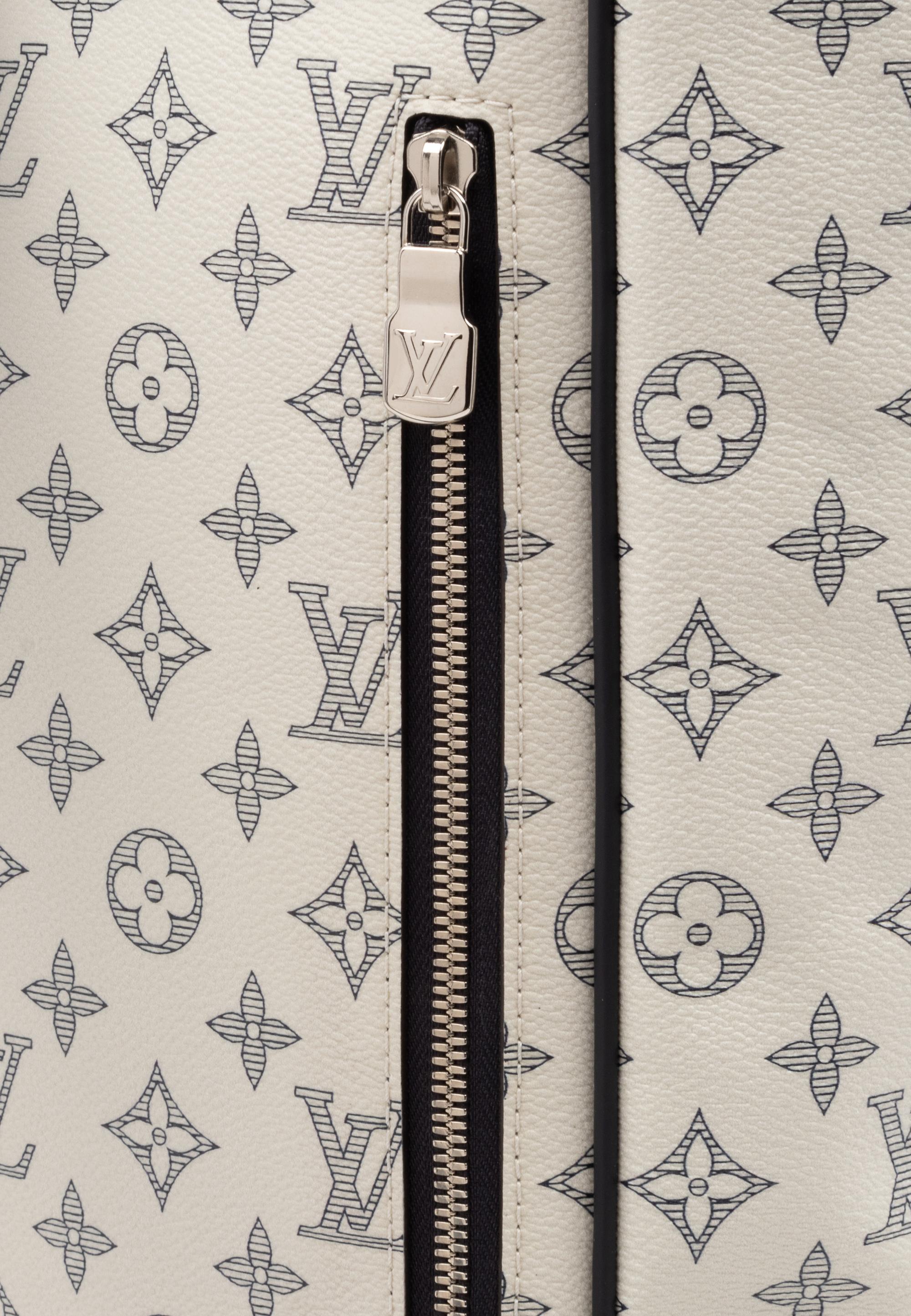 Louis Vuitton Limited Edition Chapman Steamer Backpack in Monogram Savane Dune Coated Canvas with Rhino Print, Chapman Brothers, Spring Summer 2017