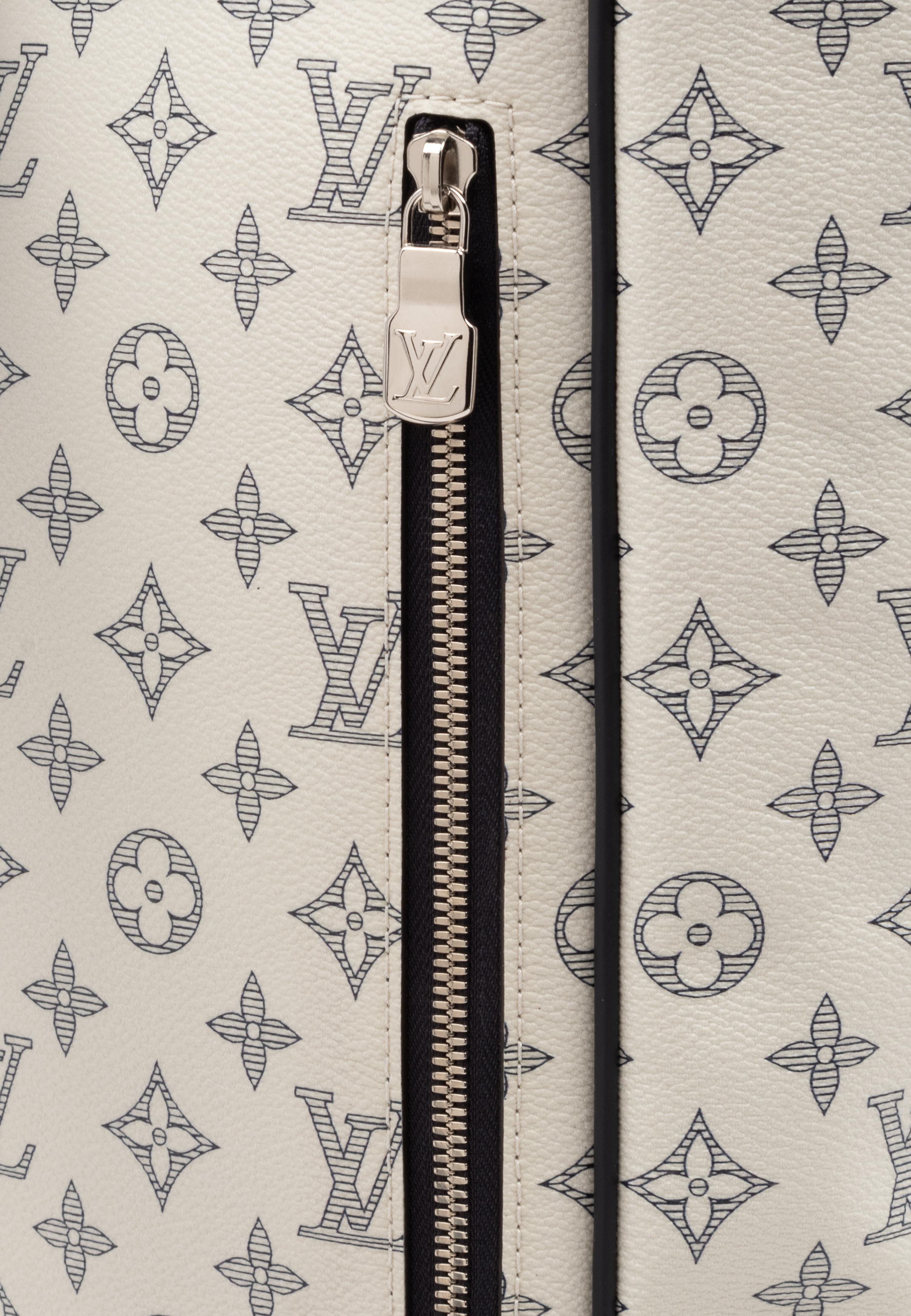 Louis Vuitton Limited Edition Chapman Steamer Backpack in Monogram Savane Dune Coated Canvas with Rhino Print, Chapman Brothers, Spring Summer 2017