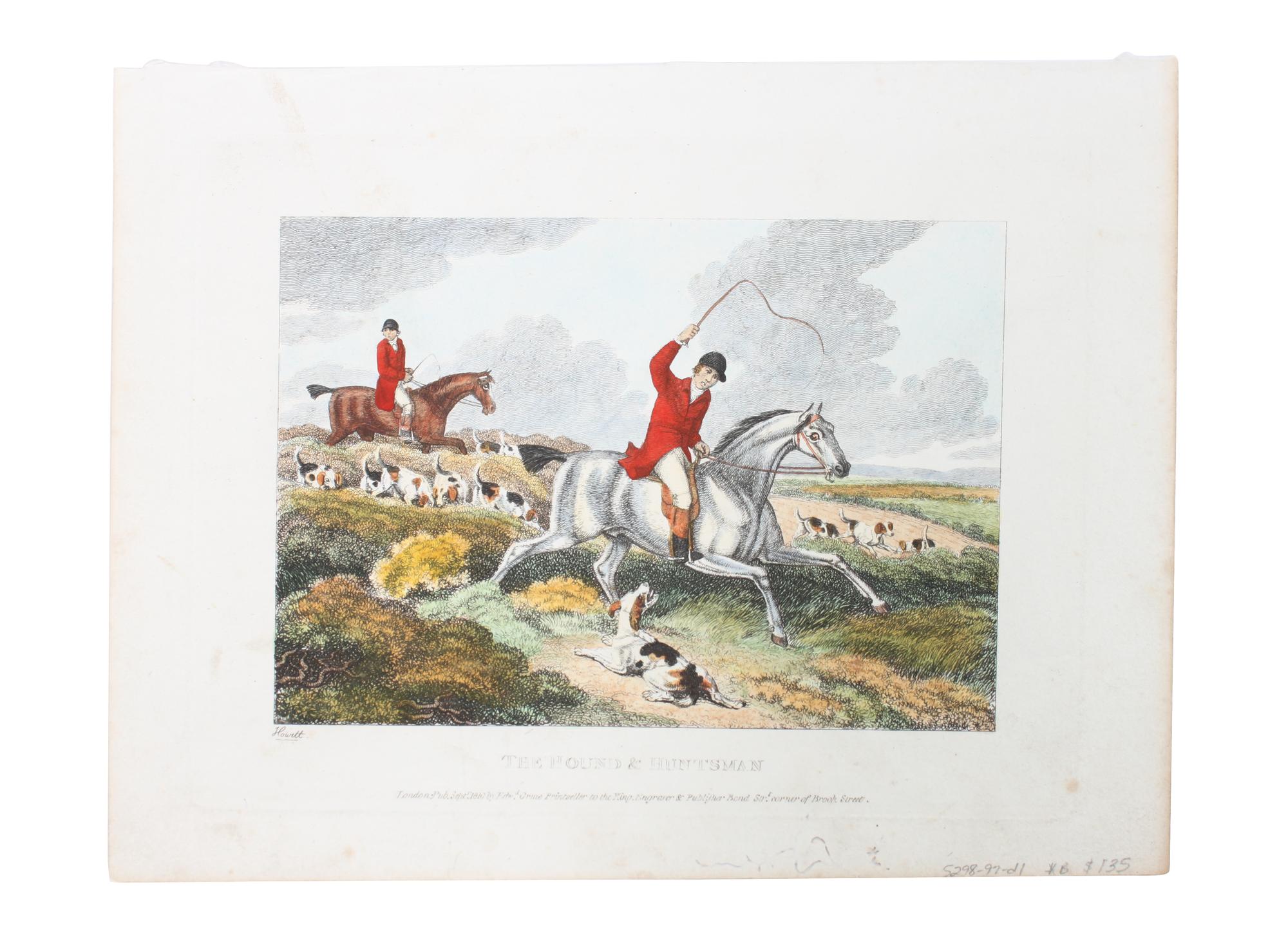 Six Hand Colored Sporting Prints Height 16 x width 11 inches (sheet) — 19TH CENTURY