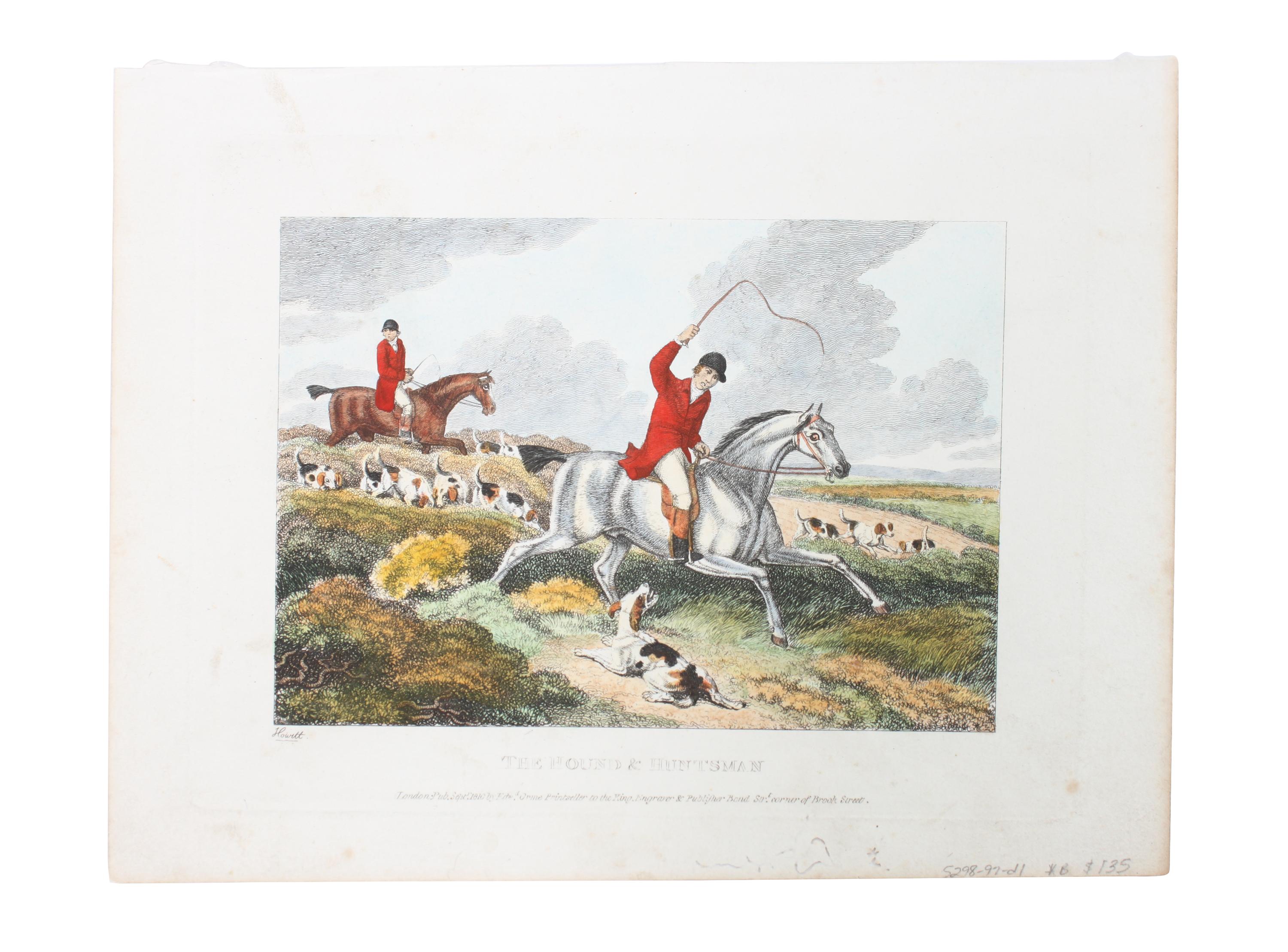 Six Hand Colored Sporting Prints Height 16 x width 11 inches (sheet) — 19TH CENTURY