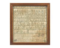 A Group of Four American Needlework Samplers, Early 19th Century