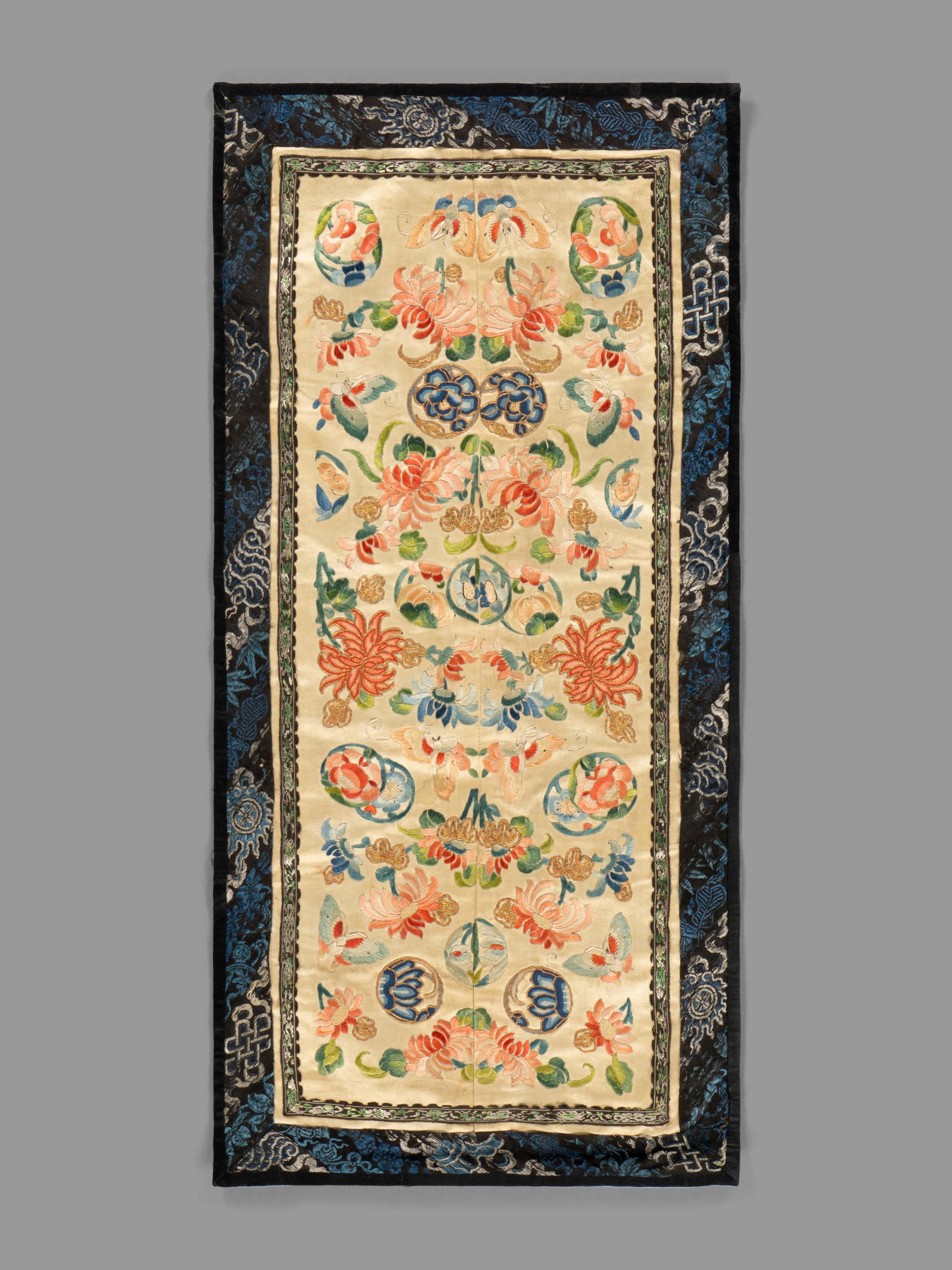 18 Chinese Embroidered Silk Textiles
