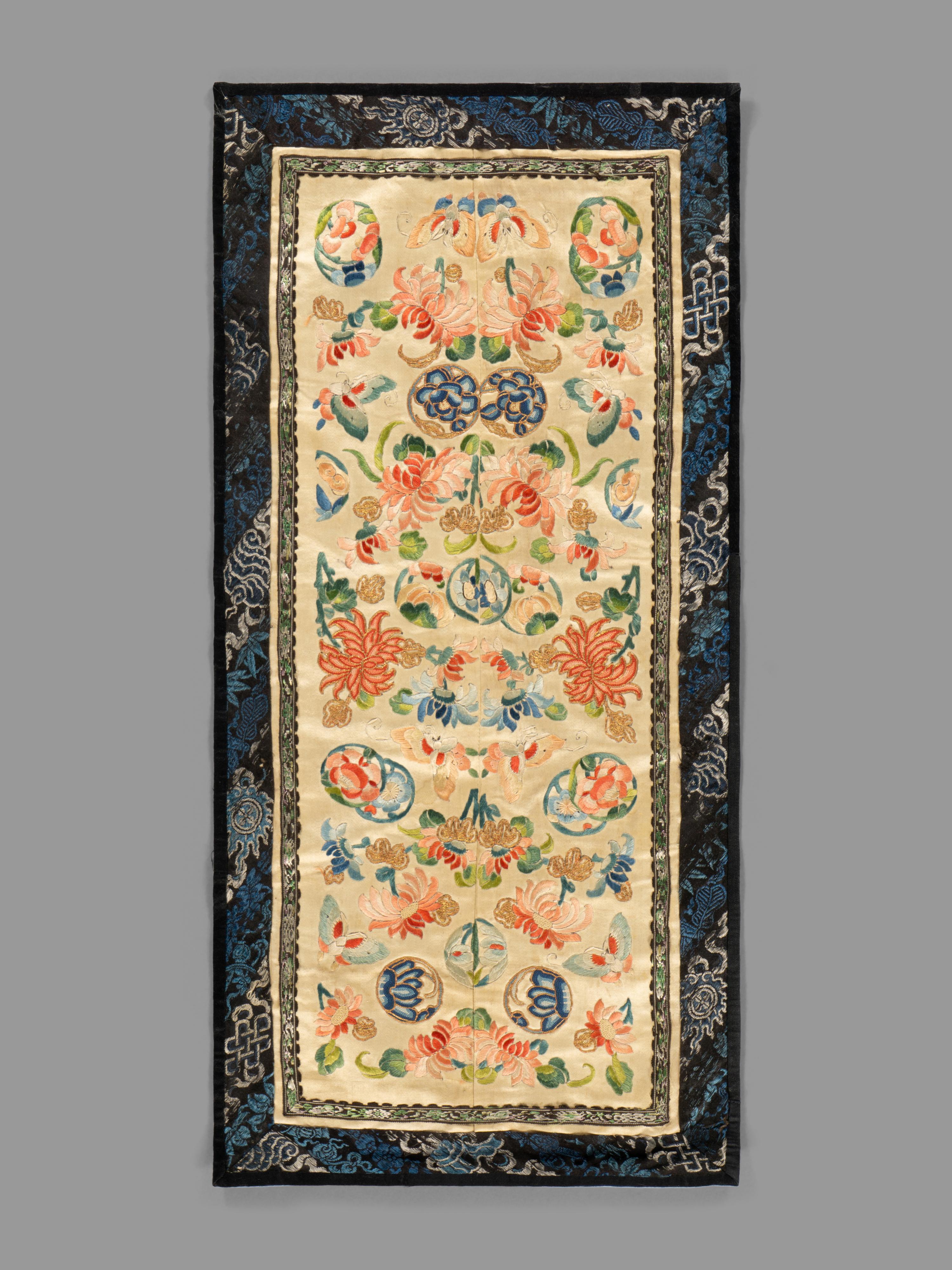 18 Chinese Embroidered Silk Textiles