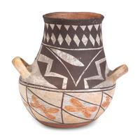 Acoma Four Color Pottery Jar