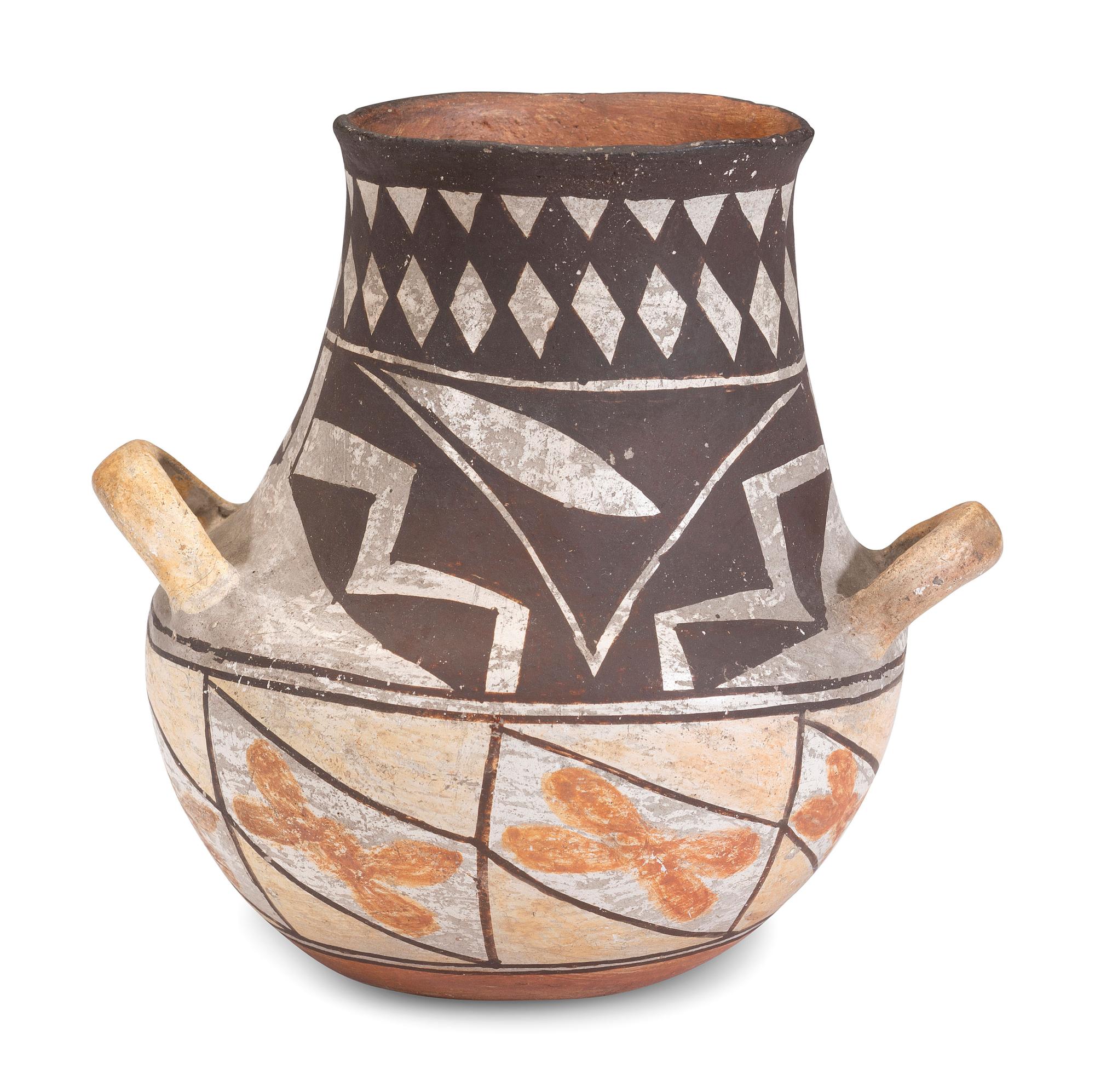 Acoma Four Color Pottery Jar