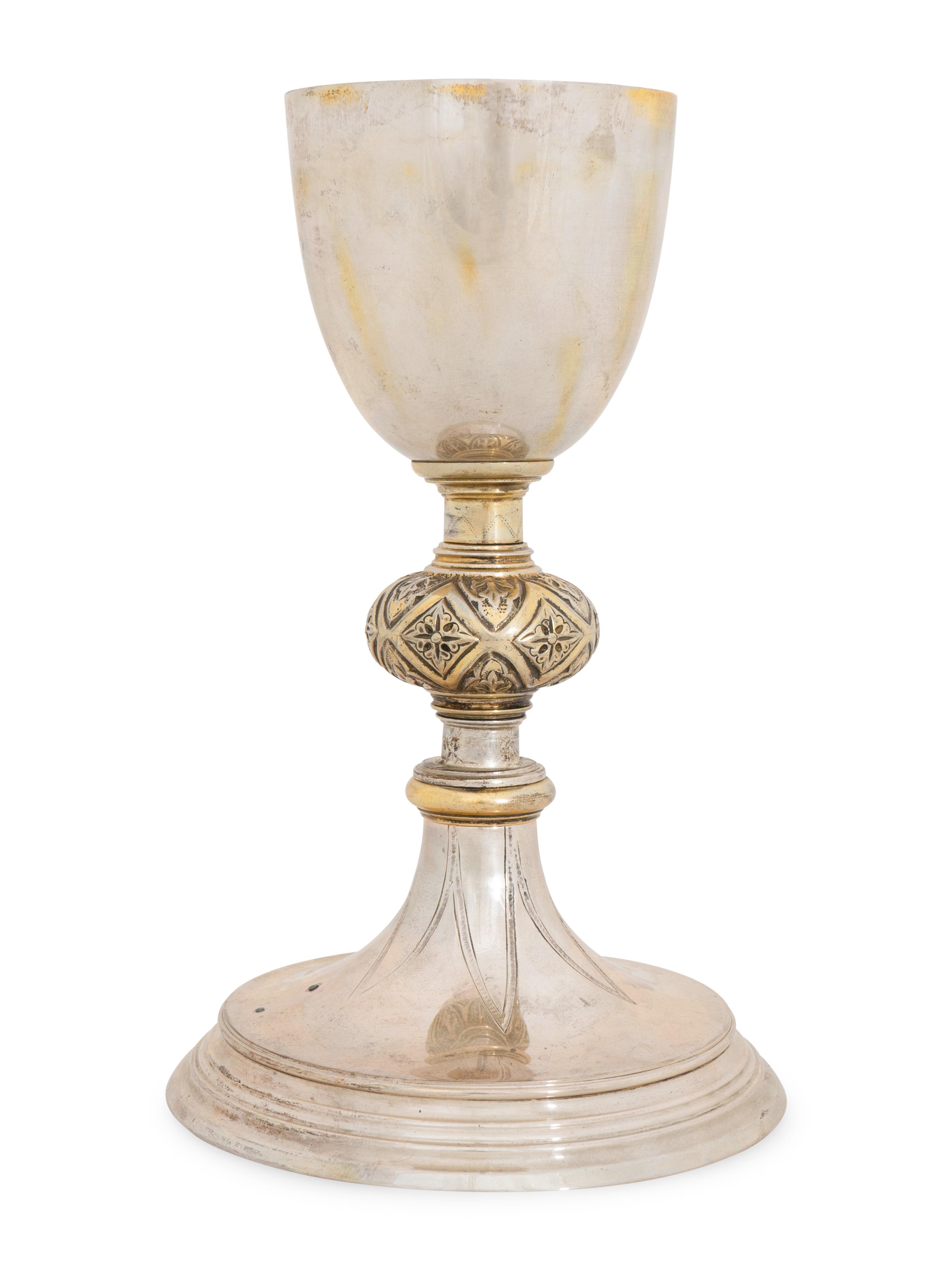 An Austro-Hungarian Silver and Vermeil Chalice