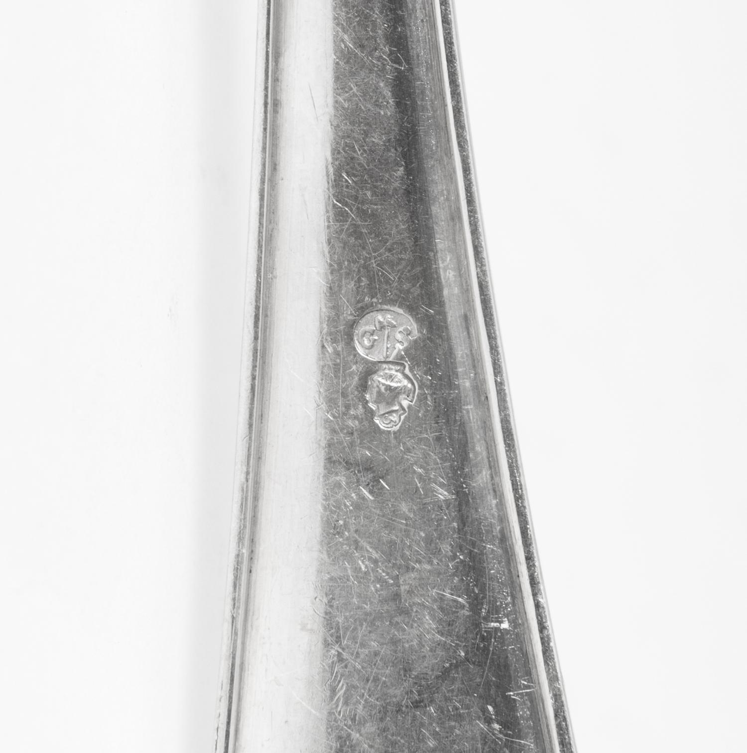 An Italian Silver Flatware Service
