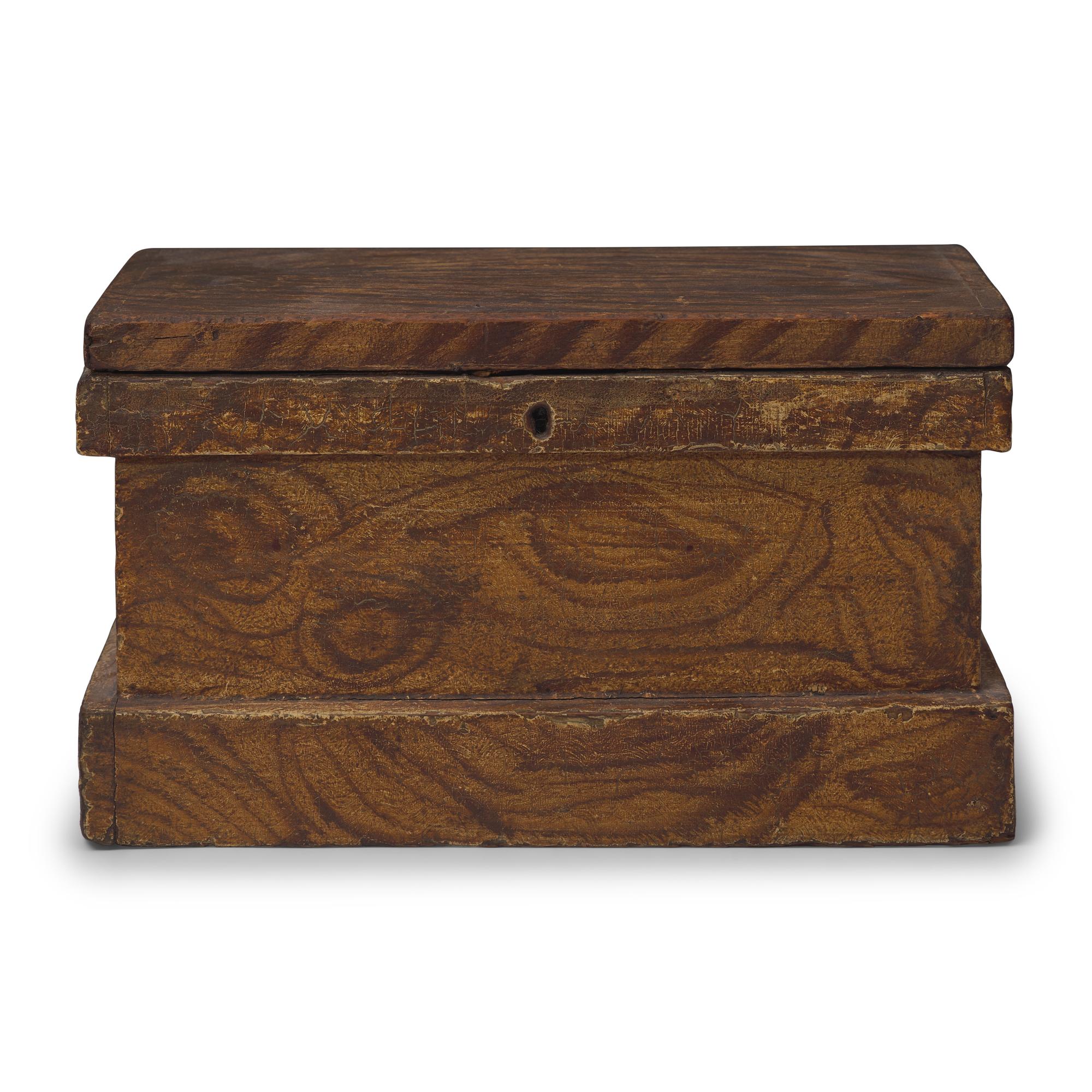 A Faux Grain-Painted Box