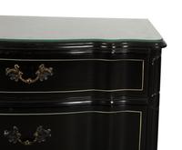 A Napoleon III Style Ebonized Commode