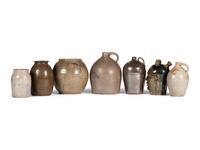 Seven Stoneware Vessels