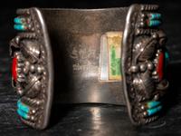 Navajo Silver Men's Cuff Bracelet, ex. R.C. Gorman