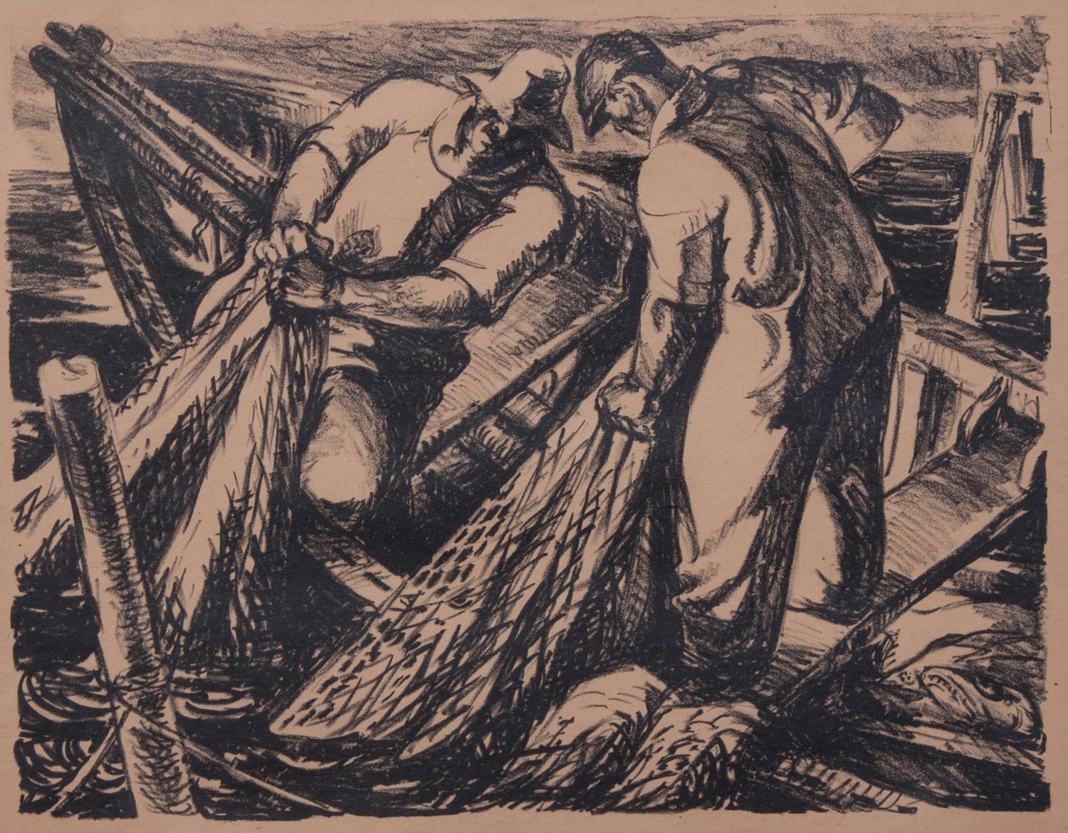 Robert Von Neumann, (Wisconsin, 1888-1976), Hauling up the Catch