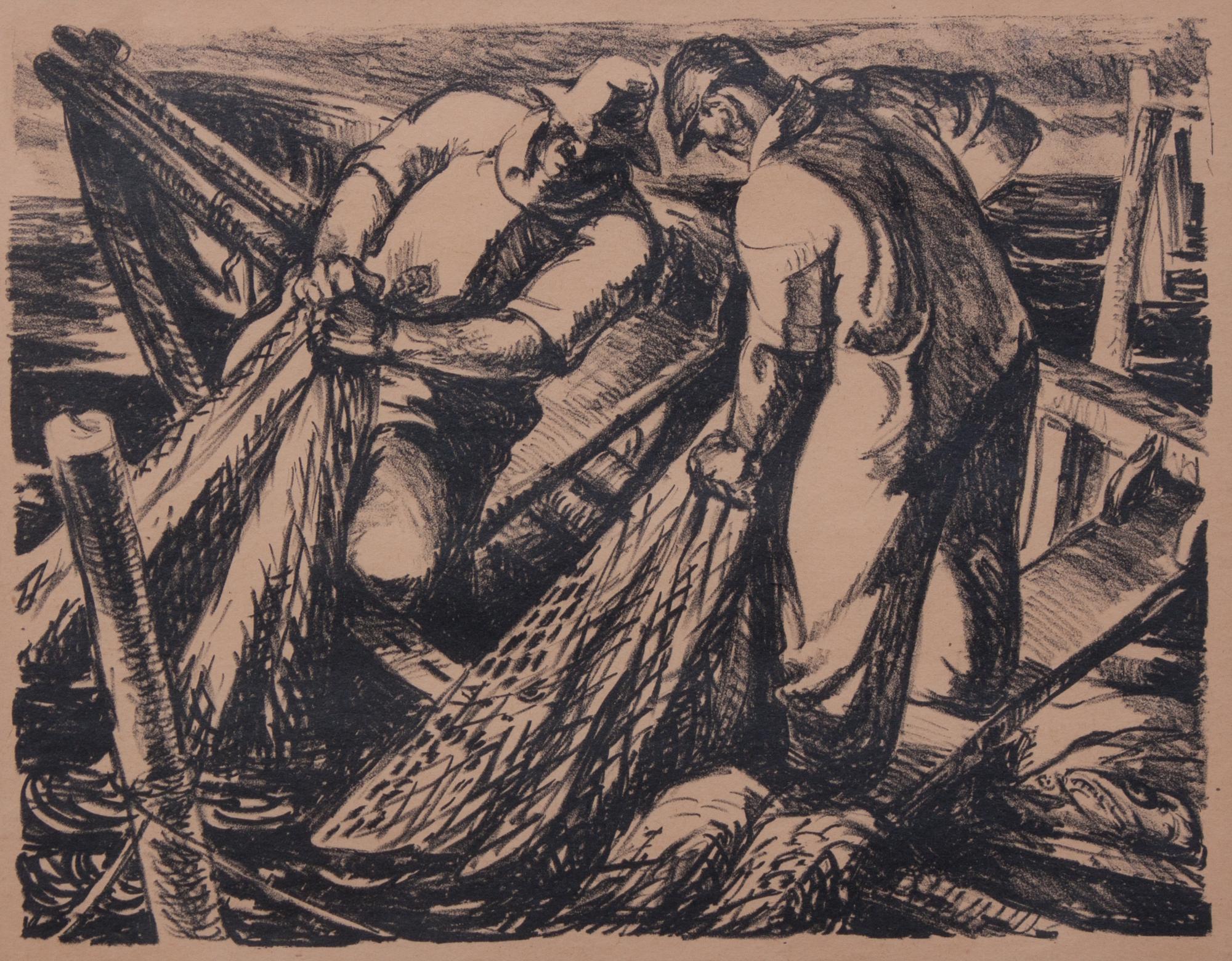 Robert Von Neumann, (Wisconsin, 1888-1976), Hauling up the Catch