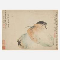 Hu Jie 胡节 老鼠与木瓜图 (Chinese circa. 17/18th Century)