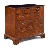 A George II Walnut Chest of Drawers