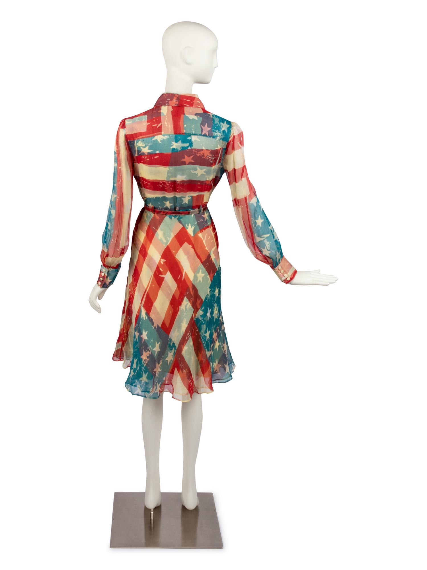 Catherine Malandrino Flag Dress, Fall 2001