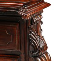 A Portuguese Carved Rosewood Chest of Drawers