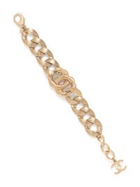 Chanel Pavé Rhinestone and Chain Bracelet, 2016