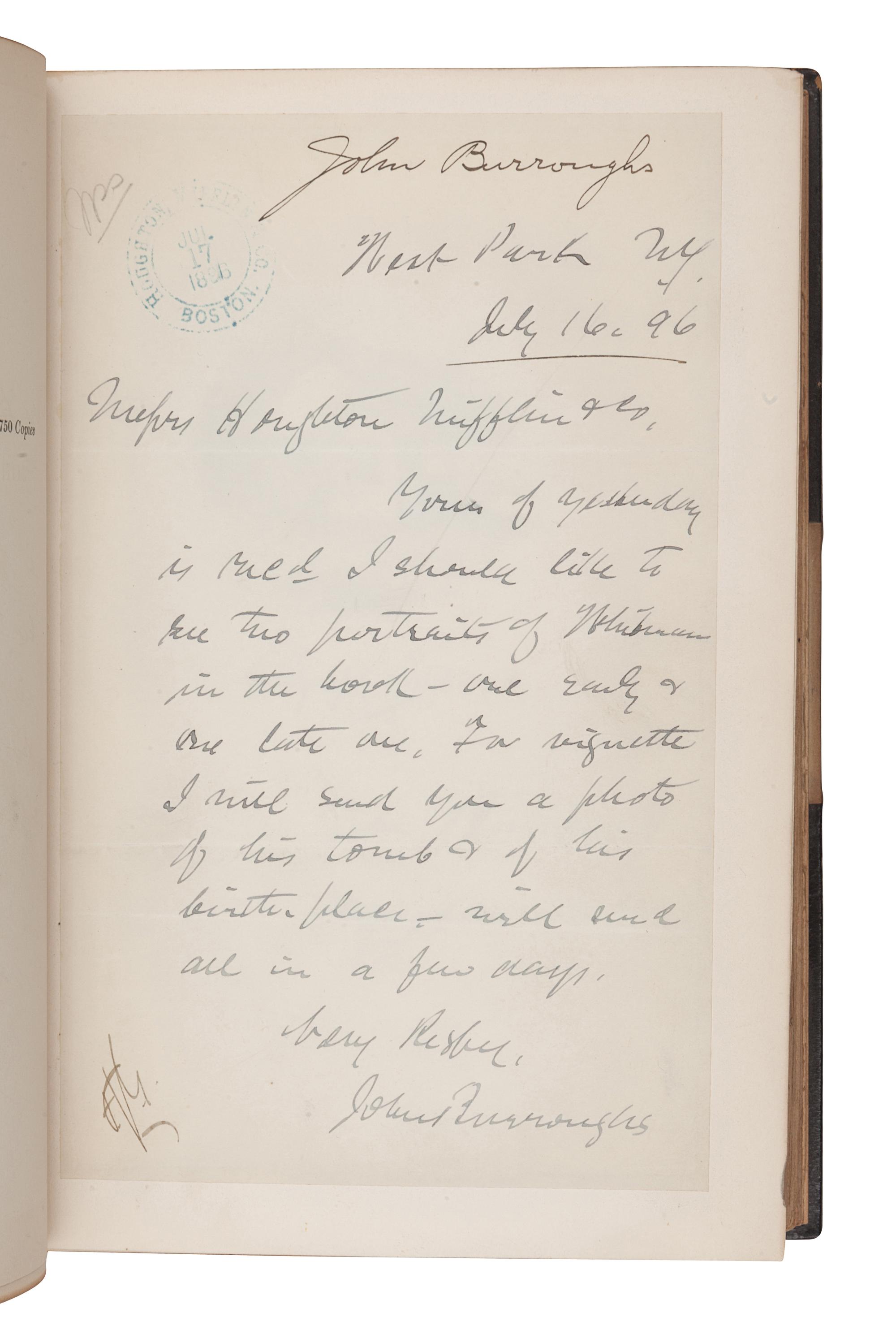 [BINDINGS]. BURROUGHS, John (1837-1921). Writings. Boston and New York: Houghton, Mifflin and Company, 1904-1922.