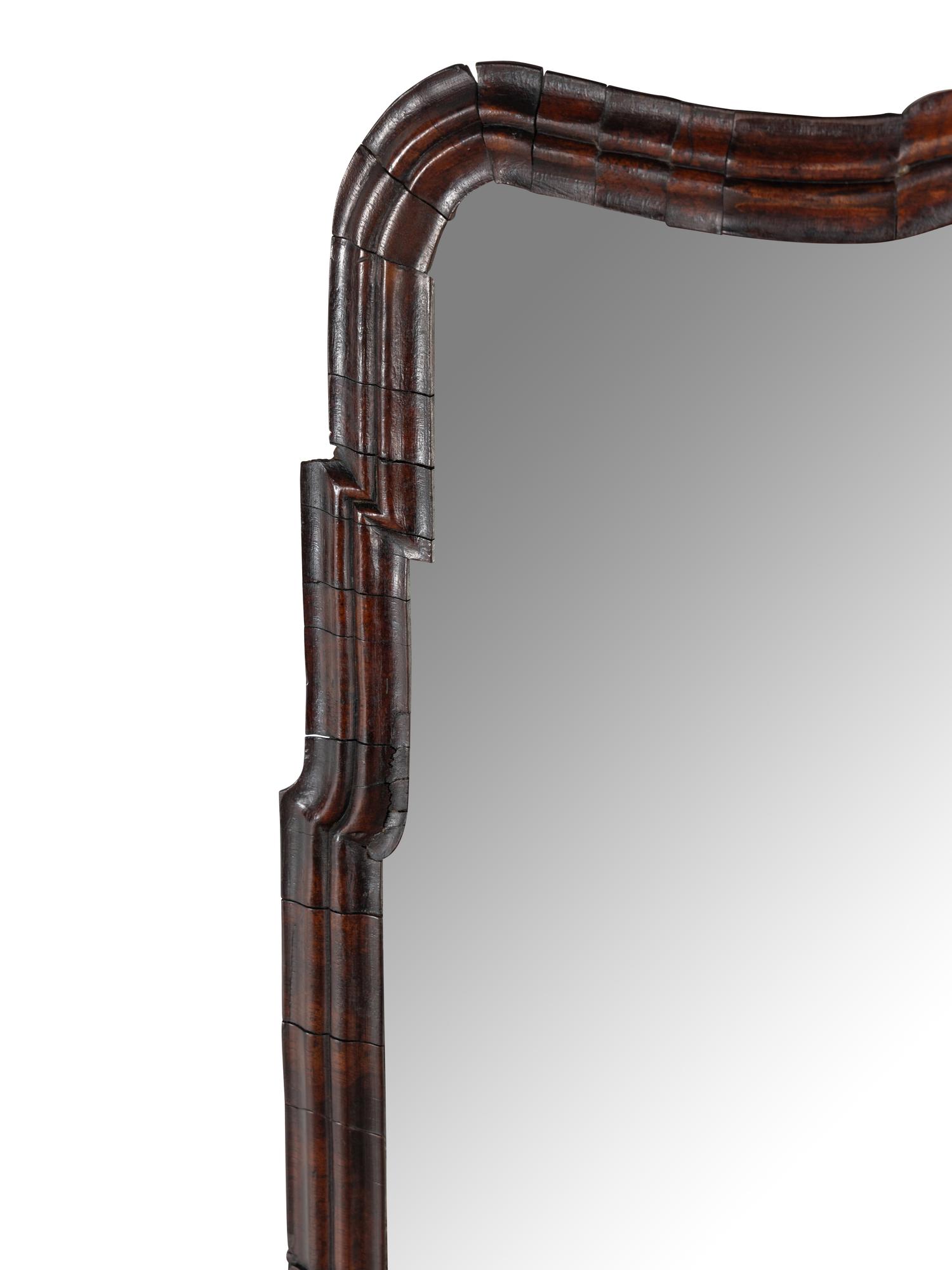 A Queen Anne Walnut Mirror