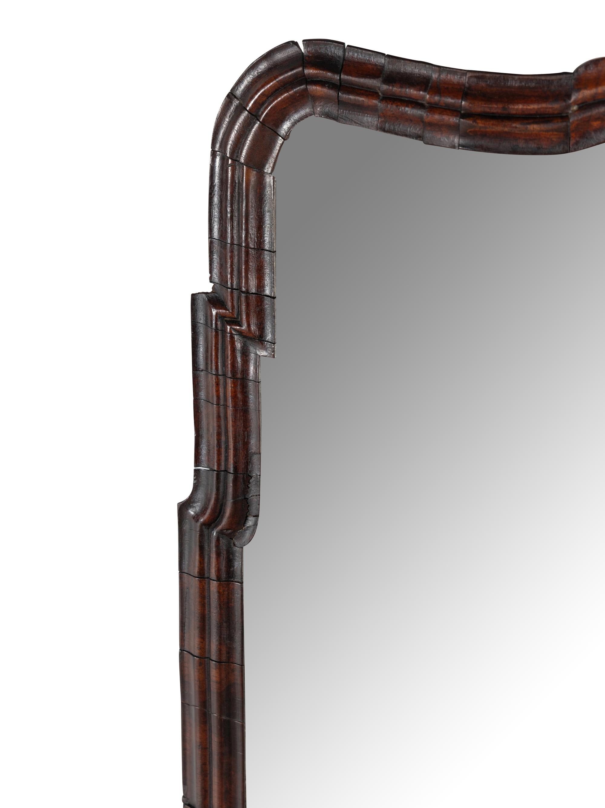 A Queen Anne Walnut Mirror