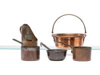 A Group of Copper Kitchen Wares