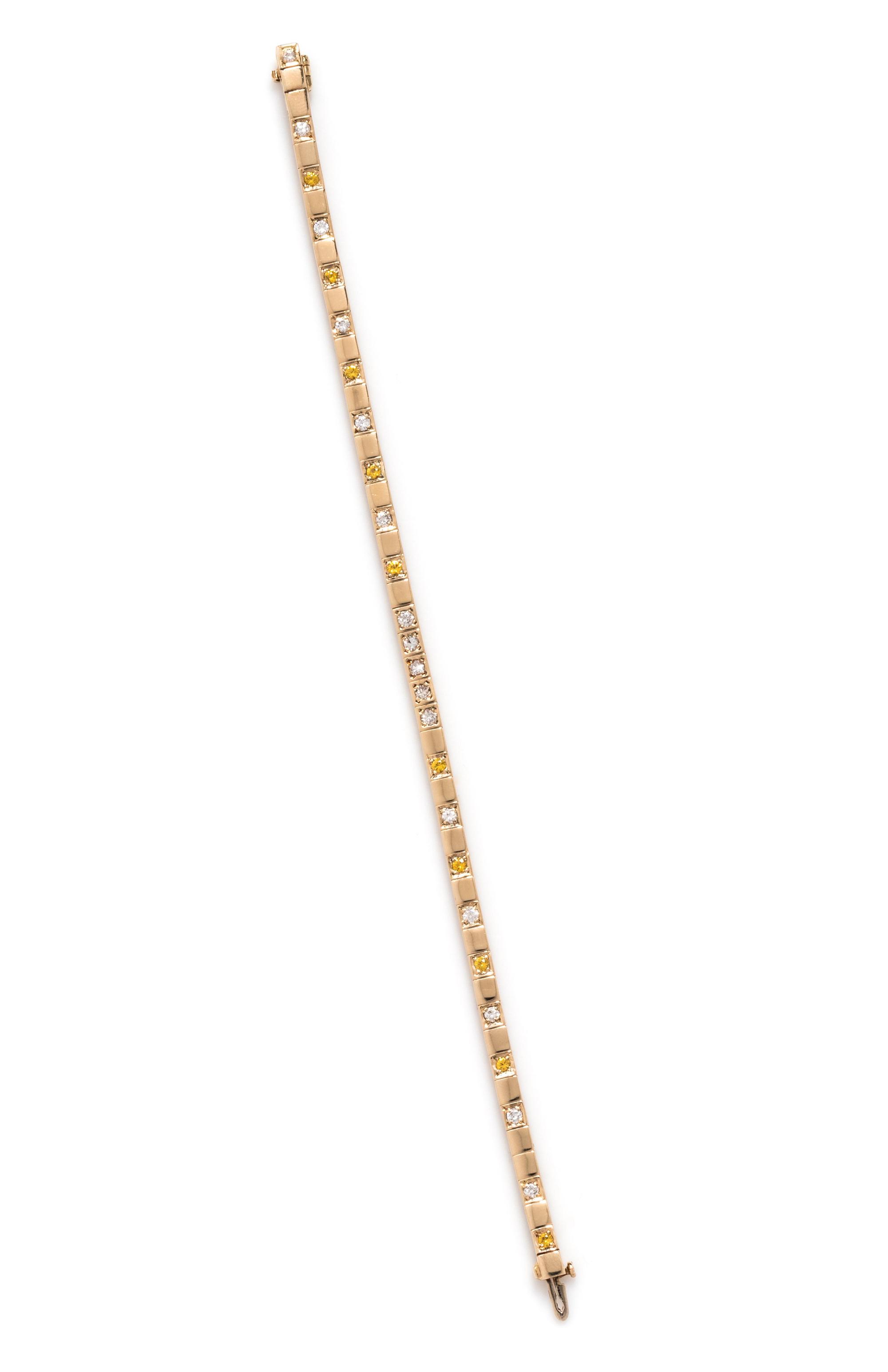 DIAMOND AND COLORED DIAMOND BRACELET
