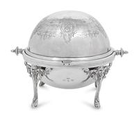 A Victorian Silver Covered Butter Dish