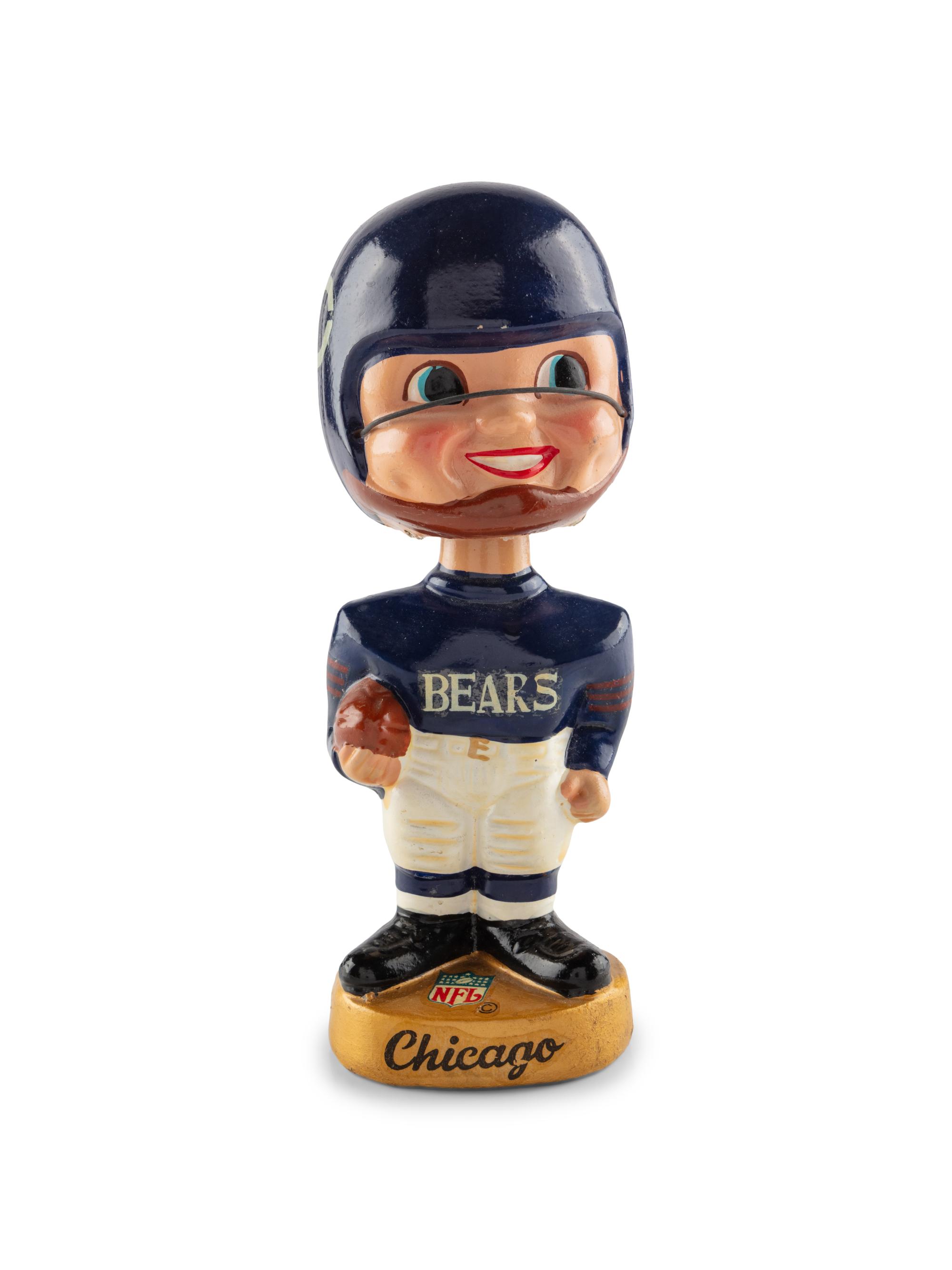 A Vintage 1960s Chicago Bears Bobblehead Nodder
