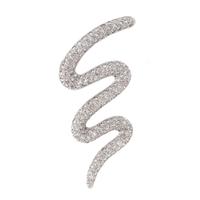 DIAMOND SQUIGGLE BROOCH