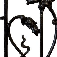 An Art Nouveau Iron Panel 13" W x .75" D x 37" H — France, Circa 1900