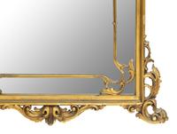 A Pair of Italian Rococo Style Giltwood Mirrors