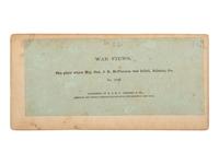 [CIVIL WAR]. The place where Maj. Gen. J. B. McPherson was killed, Atlanta, Ga. NY: Anthony & Co.